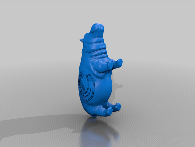 canucks logo hippo 3d printing canada hockey vancouver 3D print model - Mito3D