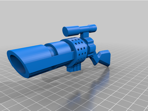 durge blaster 3d printing gun prop star wars 3d print model - Mito3D