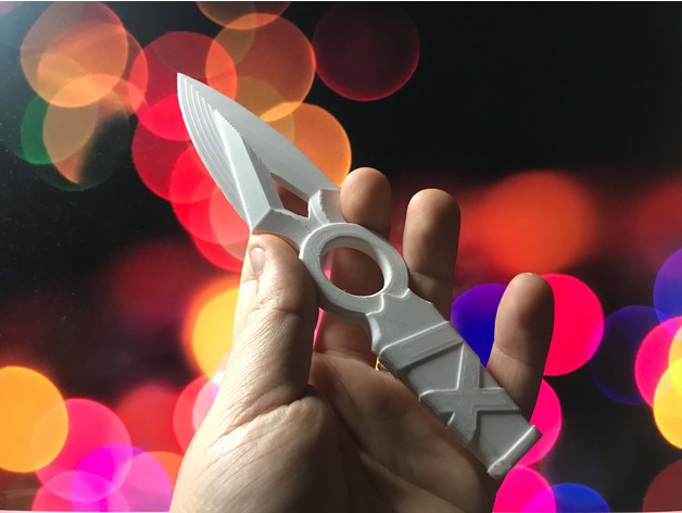 jett's coltello valoroso ispirato Giochi fps jett gioco video 3D print model - Mito3D
