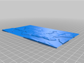 pont bain Washington topo impression 3d print model - Mito3D