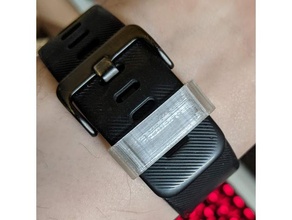 fitbit watch band holder accessories blaze tpu watchband keeper 3d print model - Mito3D