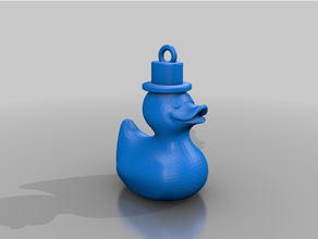 keychain rubber duck keychains 3d print model - Mito3D