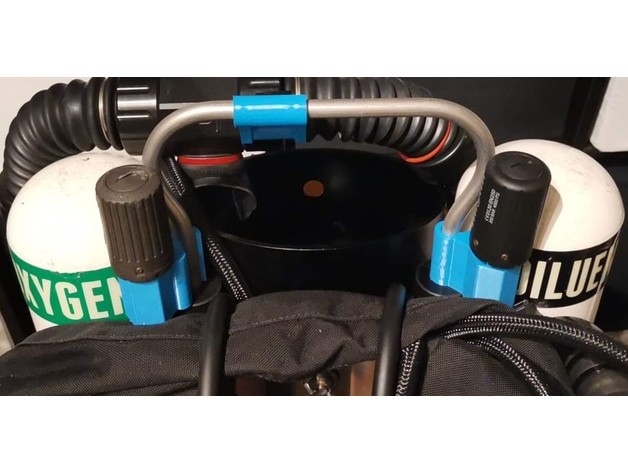 jj trasmettitore maniglia clip sport all'aperto ccr immersioni rebreather 3D print model - Mito3D