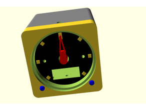 barometer avionic inspired electronics arduino nano bmp280 openscad rtc stepper motor 3d print model - Mito3D