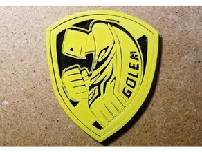 ace combat golem squadron patch logo signs & logos 3d print model - Mito3D