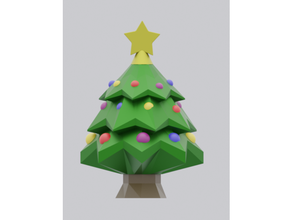 simple christmas tree props decoration decorations ornament ornaments cool easy fast fun happy holiday print place 3d print model - Mito3D