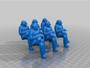 exército plano bunda Bernie arte 3d print model - Mito3D
