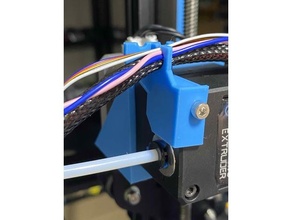extruder relocator cable clip bmg clone 3d printer parts holder mount 3d print model - Mito3D