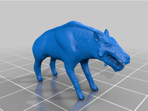 daeodon hayvanlar megafauna mini minyatür tarih öncesi 3d print model - Mito3D
