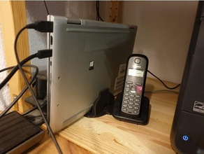 basit notebook stand 1 9cm Genişlik Hewlett Packard hp x360 not defteri ayakta durmak 3d print model - Mito3D