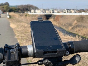 iphone 7 13 Kulp destek bisiklet gidon seyyar telefon binmek 11 profesyonel max 12 3d print model - Mito3D
