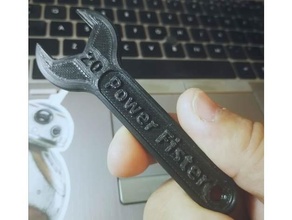 power fister 20mm spanner wrench 3d printer accessories humor tool 3d print model - Mito3D