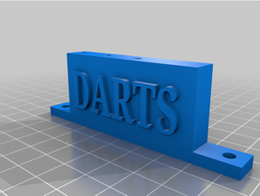 Wandhalterung dart Dart oyunu Halterung spor açık havada 3d print model - Mito3D