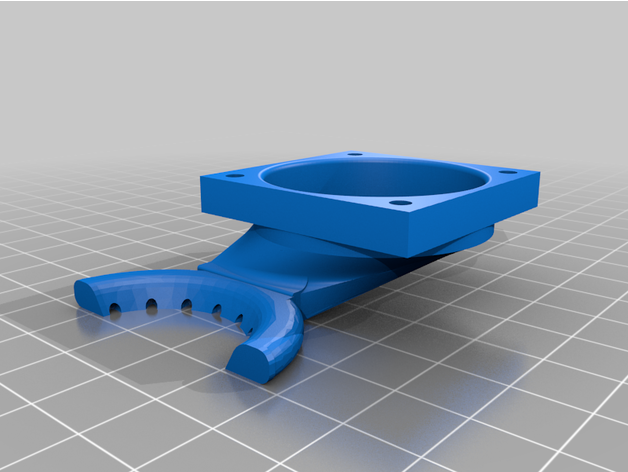 lk4 pro circolare fan condotto 3d stampante parti raffreddamento u30 aggiornamento 3D print model - Mito3D