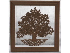 yggdrasil oak tree cnc decor 3d print model - Mito3D
