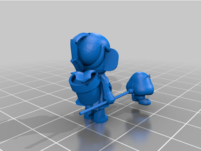 mario vs porquinho 3d impressão goomba piranha plantar roblox super 3d print model - Mito3D