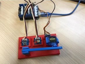 technologie Università maquette Quartiere Bluetooth compatibile boschetto ingegneria 9g servo arduino 3d print model - Mito3D
