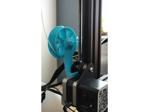 ender 3 filament guider rouleau impression pièces 3d imprimante accessoires ender3 pro 3d print model - Mito3D