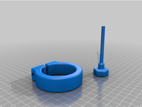 abrazadera barra pesas partes 3d print model - Mito3D