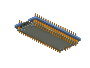 Ahududu pi pico toplu iğne başlık lehim yardımcı elektronik jig rpi 3d print model - Mito3D