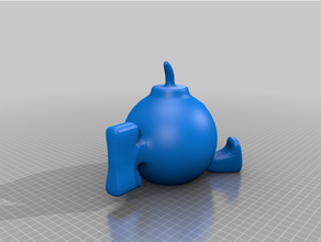 bomba omb sculture Mario nintendo oggetti scena 3d print model - Mito3D
