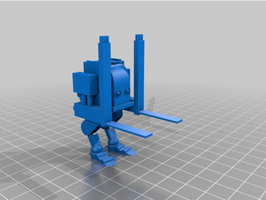 spaceport loadlifter games 28mm miniature forklift lifter loader sci-fi scifi 3d print model - Mito3D