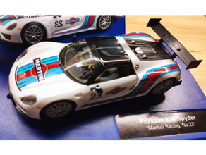 carrera 132 posterior ala porsche 918 juguete juego accesorios 3d print model - Mito3D