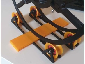 tush ft distance rails 3d printer accessories filament spool holder spoolholder 3d print model - Mito3D