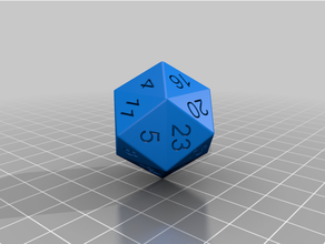 d24 3d printing dice 3d print model - Mito3D