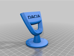 Dacia capuche ornement panneaux logos plumeau sandero logo 3d print model - Mito3D