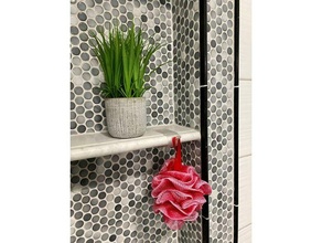 shelf-mount loofah hook bathroom shower accessories 3d print model - Mito3D
