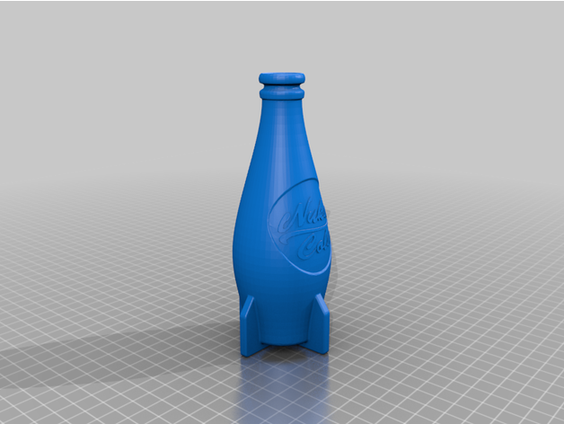 nuka cola vase planter food & drink 3D print model - Mito3D