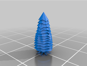 çam ağaç Zindanlar ejderhalar modeller Noel ağaçlar 3d print model - Mito3D