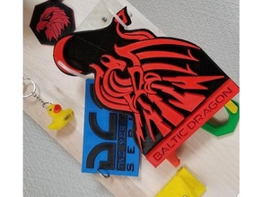 baltic dragon dcs logo signs & logos 3d print model - Mito3D