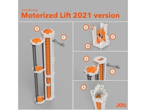 mármore pista motorizado lift 2021 versão v4 stand alone altura ajustável gravitrax compatível conjuntos jogos 3d print model - Mito3D
