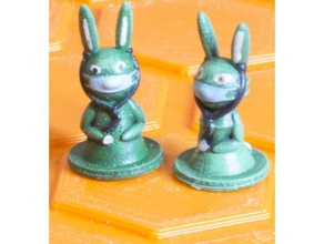 tavşan krallık tavşanlar oyunlar masa oyunu oyunları Jeux plato jeu toplum meeple 3d print model - Mito3D