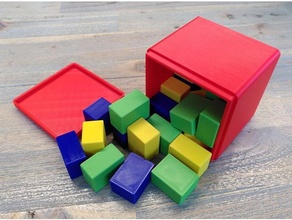 Hoffman embalagem enigma paramétrico brinquedos jogos 3d cérebro provocação cubo fácil impressão brinquedo 3d print model - Mito3D