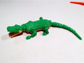 hayvan karıştırmak eşleşme timsah hayvanlar eğlence komik openscad oyuncak 3d print model - Mito3D