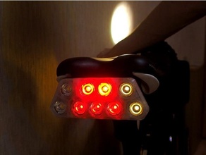 LED posterior ligero giro señales bike bricolaje diy eléctrico bicicleta lámpara señal 3d print model - Mito3D