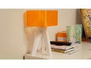 amber scandinavian style modular desk lamp decor spiral spiralized vase mode printing 3d print model - Mito3D
