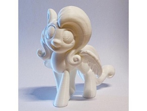 walking fluttershy animals cute happy mlp pegasus pony smiling wings 3d print model - Mito3D
