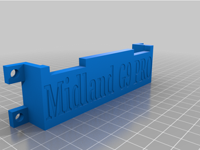 parete staffa Midland g9 pro pmr446 radio attrezzo titolari scatole titolare supporto PMR Radio montare 3d print model - Mito3D