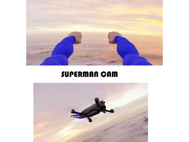 superman arms drone super-cam vehicles dmcg gnamp superman-cam 3D print model - Mito3D