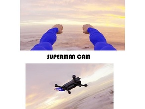 Superman bras drone super cam Véhicules dmcg gnamp superman 3d print model - Mito3D