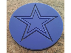 Dallas Kovboylar bardak altlığı mutfak yemek içecek İçmek Futbol renkli nfl star 3d print model - Mito3D