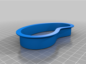 kidney cookie cutter kitchen & dining 3d print model - Mito3D