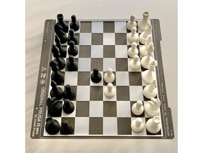 czech style magnetico scacchi impostato ispirato vescovo tavola pezzi ceco cechia re cavaliere magnete pedone prusa torre acciaio foglio regine 3d print model - Mito3D