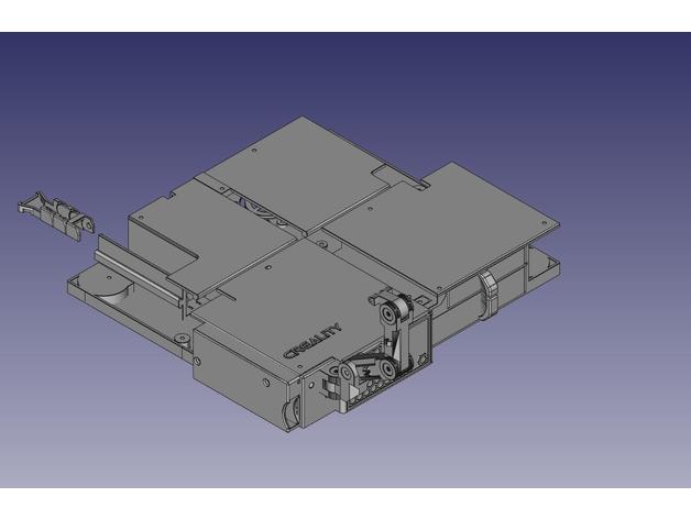 Creality ender 3 mod skr 13 mks 14 Ahududu pi Çekmece y Zincir 3d yazıcılar bigtreetech kablo 3D print model - Mito3D