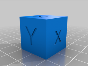 test cube 3d printing calibration cube test 3d print model - Mito3D