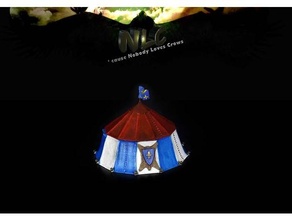 corbeau medieval tent games army bretonnia bretonnian tente 3d print model - Mito3D